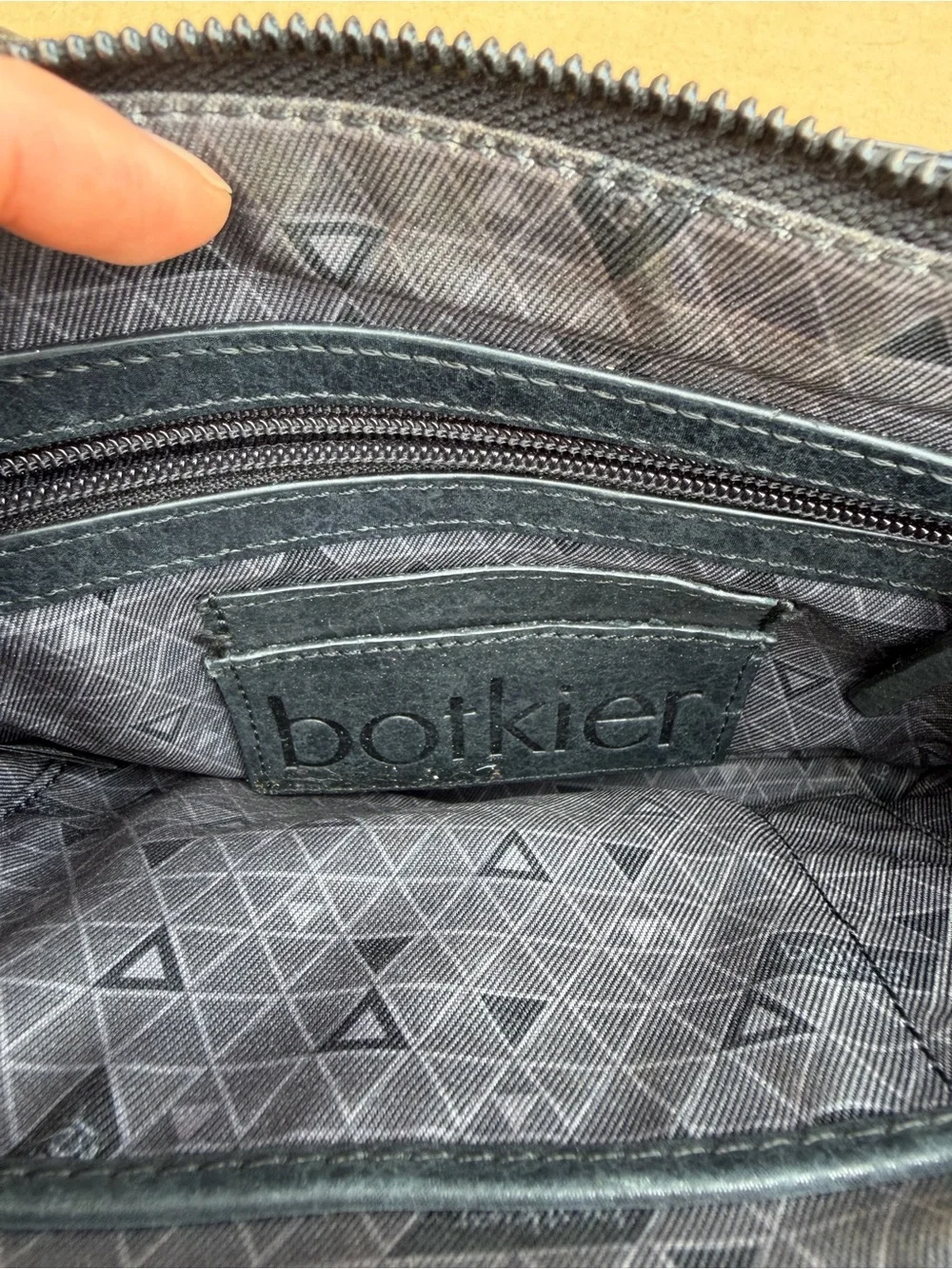 Botkier New York Black Leather Crossbody Bag Studded Y2K